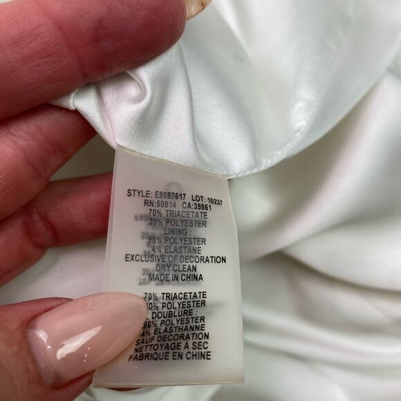 Elie Tahari Women's Jemra Cut Out Dress White Size 10  Cocktail Wedding Party - Picture 8 of 16